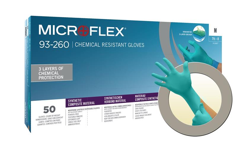 MICROFLEX 93-260 TRI-LAYER DISPOSABLE - Tagged Gloves